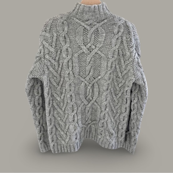 VTG Ralph Lauren exclusive Hand knit wool cable Chunky Sweater fisherman Preppy - Picture 3 of 14